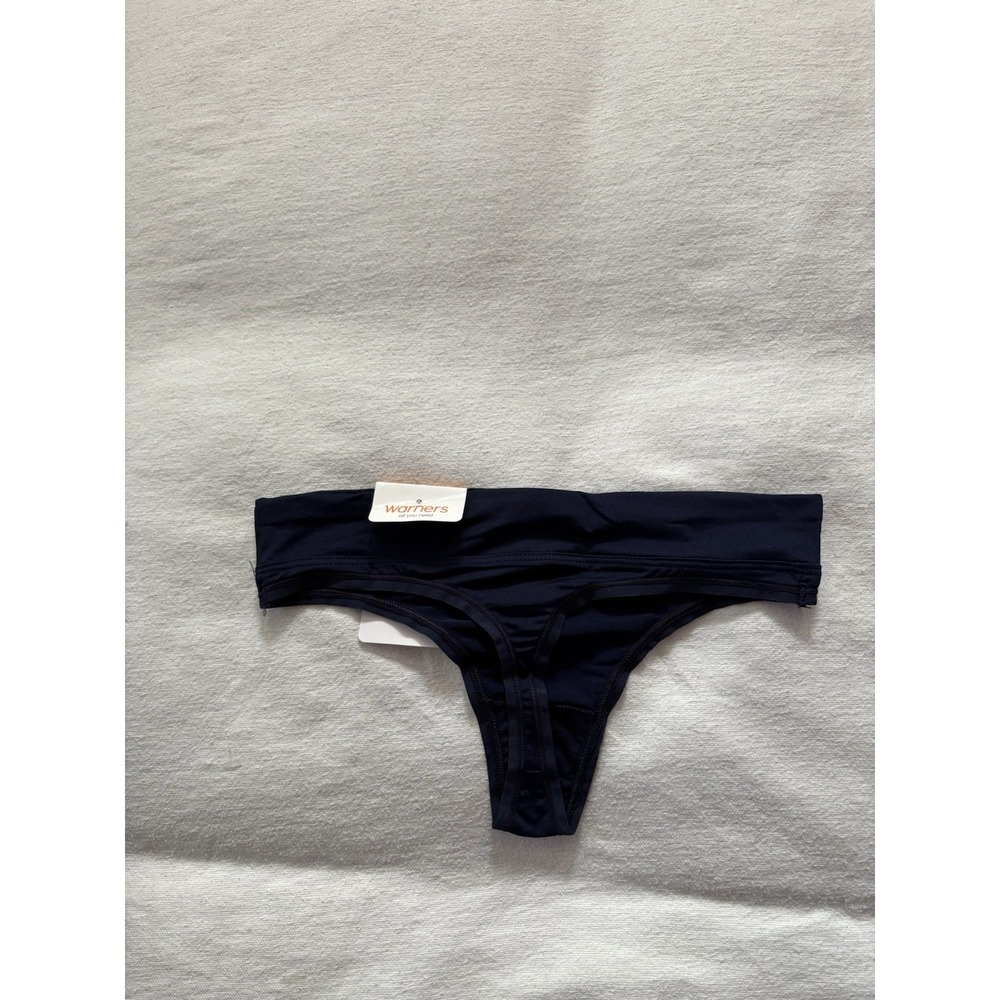 NEW Warners Thong No Pinching No Problems Thong Women's Blue Panty Size Small 5 - Picture 4 of 4